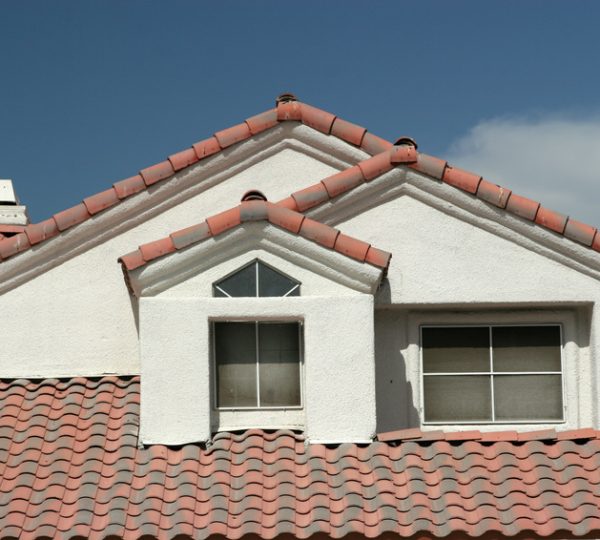 stucco house detail
